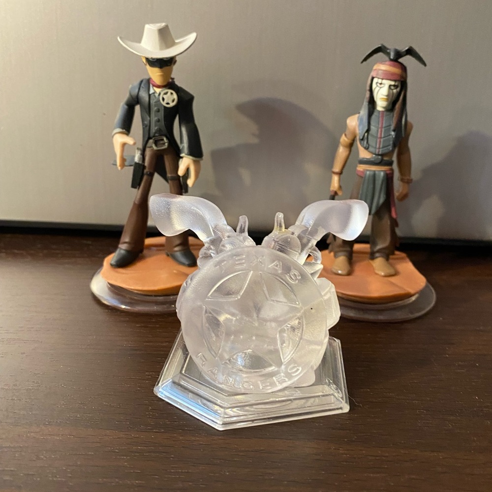 Disney Infinity Characters Lone Ranger & Tonto 3 piece set (#G45)